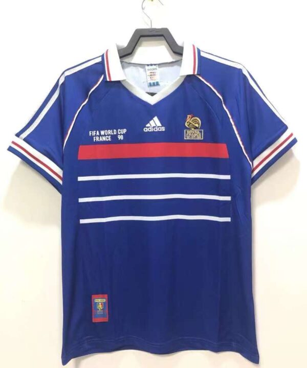 France Home Retro Retro France 1998 World Cup Winners Home Jersey