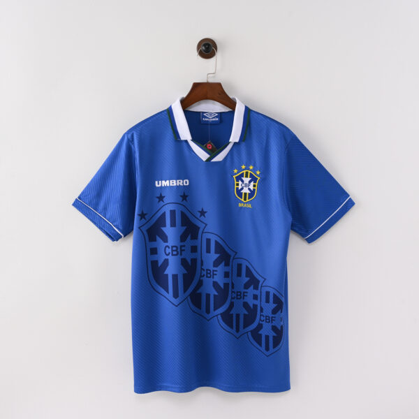 14316873 Retro Brazil Umbro Mens 1994/95 Away Jersey