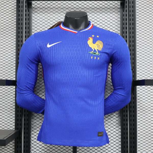 France Nike Mens 24/25 Long-Sleeved Home Jersey