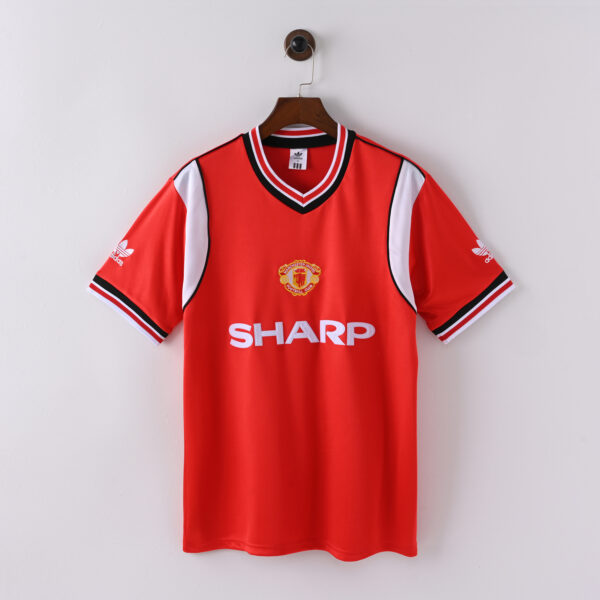 ccf8b460 Retro Man Utd Adidas Mens 1985 Home Jersey